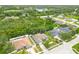 Expansive aerial view of homes near a tranquil lake surrounded by lush greenery at 157 Long Pine Dr, Deltona, FL 32725