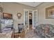 Office with french doors, hardwood floors, and neutral color palette at 200 Valencia Ridge Dr, Auburndale, FL 33823