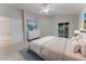Light and bright main bedroom with slider access to the lanai, plus a large dresser at 2025 Claremont Dr, Deltona, FL 32725