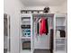 Well-organized closet with built-in shelves, hanging rods and storage space at 2519 Gabriel Rd, Fort Meade, FL 33841