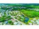 Beautiful aerial view of a community featuring a lake, pool, tennis courts and lush landscaping at 2626 Greenwillow Dr, Orlando, FL 32825