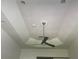 View of octagonal tray ceiling with fan and recessed lighting in primary bedroom at 2626 Greenwillow Dr, Orlando, FL 32825