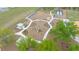 Overhead shot of the community park including a playground and covered picnic area at 332 Blue Lake Cir, Kissimmee, FL 34758
