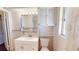 Bathroom featuring a white vanity, toilet, and shower/tub combo with a seashell shower curtain at 340 Zelda Blvd, Daytona Beach, FL 32118