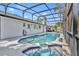 Inviting screened-in pool and spa with a spacious patio perfect for outdoor entertaining and relaxation at 401 Sanford Ave, Longwood, FL 32750