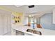 Kitchen featuring open floor plan and lake views from sliding glass door and lots of natural light at 408 E Orlando Ave # 2A, Ocoee, FL 34761
