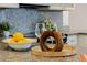 Kitchen countertop featuring elegant decor accents, lemons, and glassware at 506 S Hyer Ave, Orlando, FL 32801