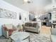 Comfortable living area flowing into the kitchen, perfect for entertaining guests at 610 Carey Way, Orlando, FL 32825