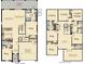 Detailed first and second floor plans for a spacious home with multiple bedrooms, bathrooms, and living areas at 905 Ocean Course Ave, Davenport, FL 33896