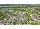 Beautiful aerial view of a home with a private pool and a lush, established neighborhood at 931 Croton Rd, Celebration, FL 34747