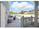 A backyard with a pool, privacy fence, and a patio at 931 Croton Rd, Celebration, FL 34747