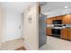 Updated kitchen with modern appliances and seamless flow into entry and other living areas at 1162 Carmel Cir # 440, Casselberry, FL 32707