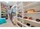 Spacious walk-in closet with custom shelving and ample storage space for clothing, shoes, and accessories at 12614 Hawkstone Dr, Windermere, FL 34786