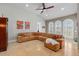 Inviting living room with comfortable seating and plenty of natural light at 12614 Hawkstone Dr, Windermere, FL 34786