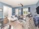This view captures the hardwood floors and open floor plan of this great living space at 1438 Brookdale Ct, Oviedo, FL 32765