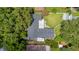 Aerial view of roof, backyard and landscaping at 1511 Crestline St, Orlando, FL 32806