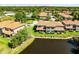 Overhead view of a community near a pond: perfect for a Gathering that enjoys outdoor activities and relaxation at 1565 Corkery Ct, Winter Springs, FL 32708