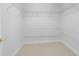 Walk-in closet featuring neutral carpeting, white walls and trim, plus wire rack shelving at 1565 Corkery Ct, Winter Springs, FL 32708