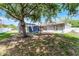 Expansive backyard with a screened-in pool area, offering a private and serene outdoor retreat at 1802 Hagen Ct, St Cloud, FL 34771