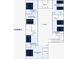 This detailed second floor plan shows the layout of the bedrooms, bathrooms and lounge area at 1864 Nice Ct, Kissimmee, FL 34747