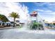 Community splash pad featuring a bucket that pours water, slides and other water features for  at 1864 Nice Ct, Kissimmee, FL 34747