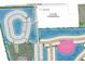 Aerial community map showcasing the layout, street names, amenities, and nearby natural preserve at 553 Moon Shell Cir, New Smyrna Beach, FL 32168