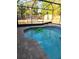 Private screened pool with an outdoor basketball court view at 811 Fairview Ave, Altamonte Springs, FL 32701