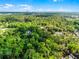 Expansive aerial view reveals property nestled amongst mature trees with city skyline in the distance at 102 Wild Plum Ln, Longwood, FL 32779