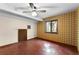 Bedroom with a ceiling fan and a large window at 102 Wild Plum Ln, Longwood, FL 32779