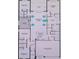 Detailed floor plan featuring an open gathering room, kitchen, owner's suite, and a 3-car garage layout at 1134 Pando Loop, Orlando, FL 32824