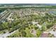 An aerial view showing a vibrant community with a playground surrounded by lush greenery and beautiful homes at 1920 Commander Way, Kissimmee, FL 34746