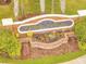Elegant brick sign with 'Camden Landing' inscription surrounded by vibrant flower beds and manicured shrubs at 3166 Rodrick Cir, Orlando, FL 32824