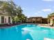 Inviting community pool with plenty of lounge seating and pergola covered tables for relaxing outdoors at 32613 View Haven Ln, Sorrento, FL 32776