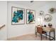 Study room with artwork, a globe, plants, and a desk, creating a productive and calm space at 3535 Mayfair St, Kissimmee, FL 34758