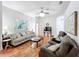 Spacious living room with ceiling fan, providing ample seating and a cozy feel at 4729 Spindletree Ln, Orlando, FL 32829