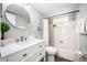 Clean bathroom featuring a tub, vanity, and modern fixtures at 5005 Laguna Bay Cir # 17, Kissimmee, FL 34746