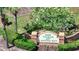 Landscaped community sign reading 