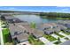 Aerial shot of a planned community around a lake at 5298 Royal Point Ave, Kissimmee, FL 34746