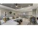 Cozy game room with sofa and bar stools, great for entertaining at 853 Junonia Blvd, New Smyrna Beach, FL 32168