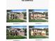 A compilation of four different home elevations, showcasing varied architectural styles and designs at 1802 Candlenut Cir, Apopka, FL 32712