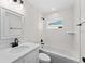 Bright bathroom with white subway tile, a shower/tub combination, and modern fixtures at 2132 Pine Meadows Golf Course Rd, Eustis, FL 32726