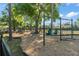 Well-maintained playground with swings and play structures, surrounded by trees and a secure fence for Gathering fun at 2926 Marquesas Ct, Windermere, FL 34786