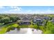 Aerial shot of backyard, pool, and beautiful community surroundings at 427 Egret Place Dr, Winter Garden, FL 34787