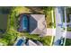 Aerial view of home showcasing pool, well-manicured lawn and neighborhood at 427 Egret Place Dr, Winter Garden, FL 34787