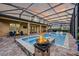 Beautiful pool with a spa and fire feature, providing a luxurious outdoor living space for relaxation and entertainment at 427 Egret Place Dr, Winter Garden, FL 34787