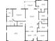 Detailed floor plan showcasing layout with dimensions of rooms and spaces in the home at 453 Kettering Rd, Deltona, FL 32725