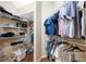 Spacious walk-in closet with wire shelving to maximize storage at 484 Harbor Winds Ct, Winter Springs, FL 32708