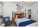 Beach-themed bedroom with blue and neutral decor and accents at 5112 Jetsail Dr, Orlando, FL 32812
