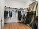 Spacious walk-in closet with ample storage and built-in shelving at 8205 Sw 78Th Terrace Rd, Ocala, FL 34476