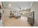 Main bedroom with tray ceilings, ceiling fan and multiple windows providing natural light at 8638 Finsen St, Orlando, FL 32827